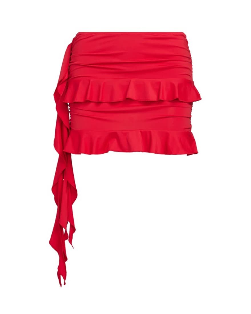 MINI SKIRT RENDEZVOUS  | CRIMSON - Image 3