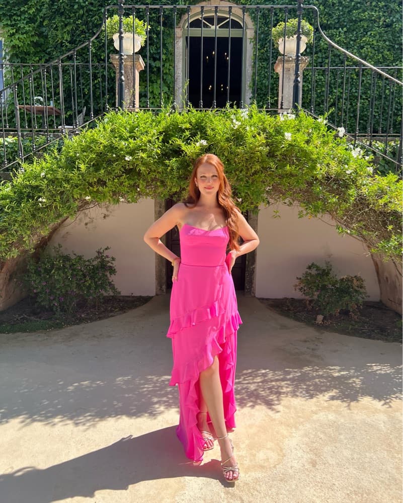 Amanda Uprichard Ruffled Maxi Dress - Image 4