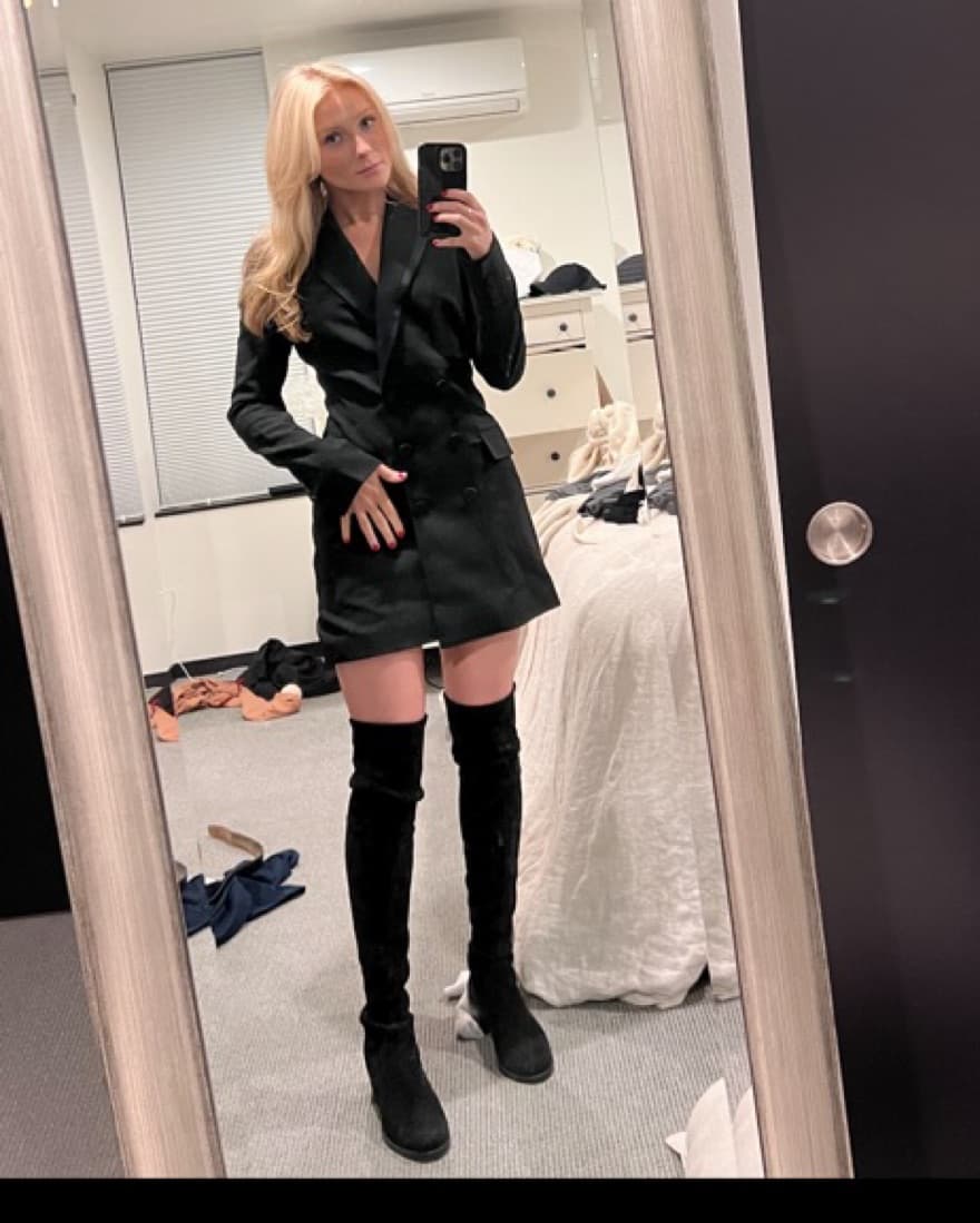 ALC Black Blazer Dress Short - Image 4