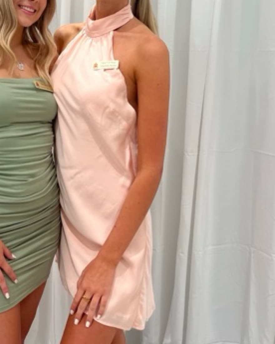 Lovers And Friends Mini Dress Peach  - Image 3