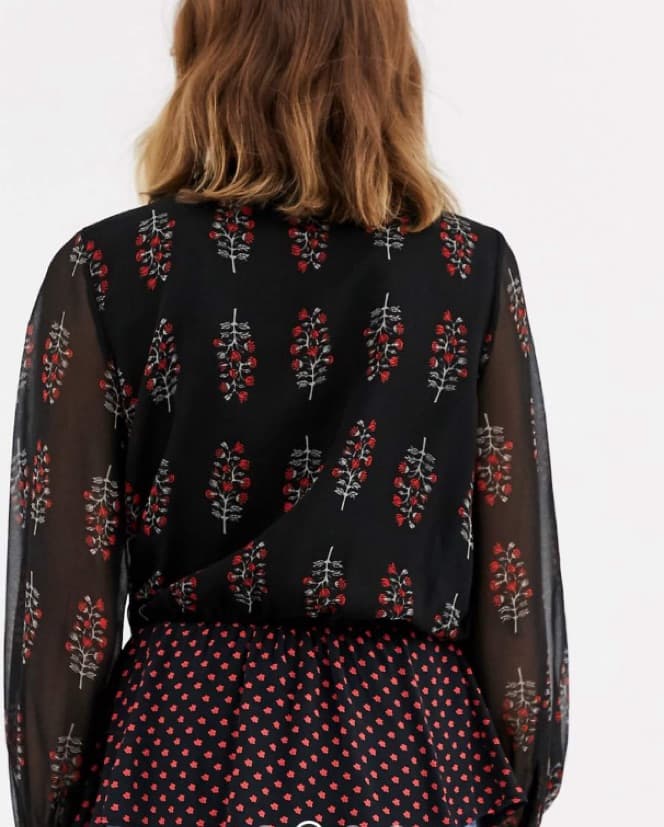 Tie Pussybow Blouse  - Image 3