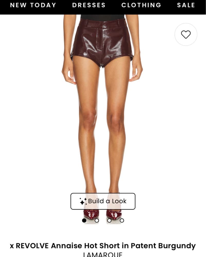 La Marque Micro shorts Burgundy Maroon  - Image 1