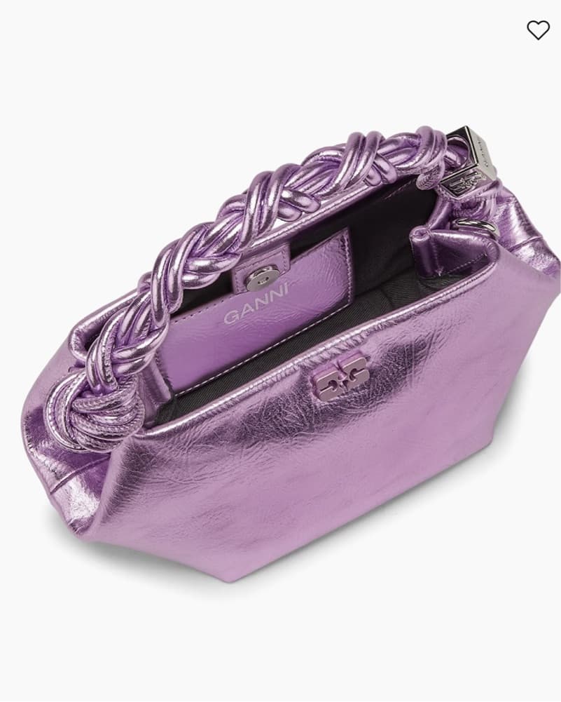 Ganni Metallic Pink Lavender Bou Bag - Image 5