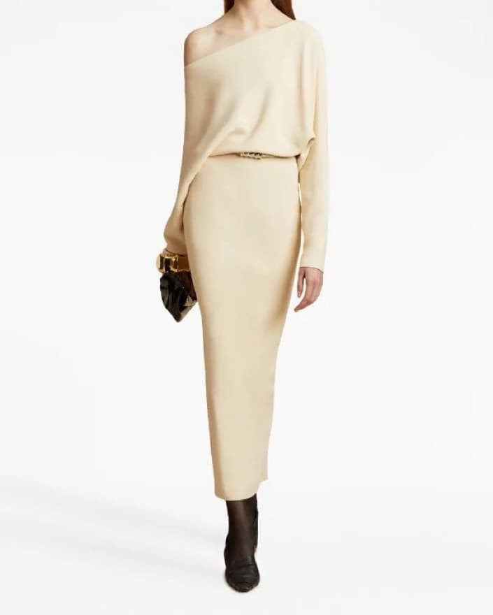 Khaite June Off the Shoulder Dress - Image 2