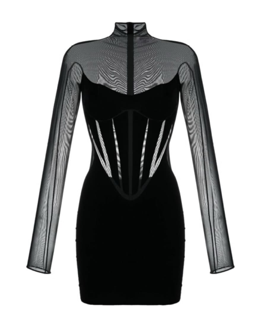 Mugler Flock Shaping Dress - Image 5