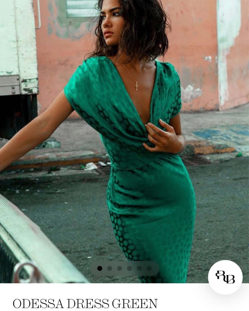 Rat & Boa Odessa Dress Green - Image 1