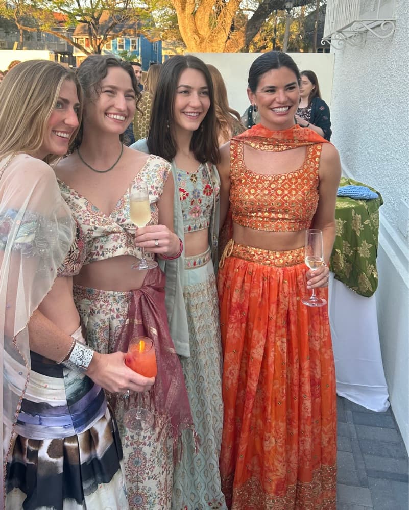 Orange Lehenga For Indian Wedding - Image 4