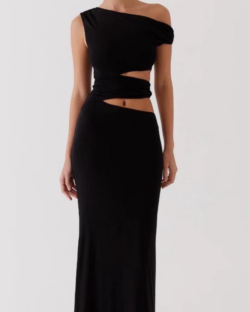Black Cutout Dress - Image 1