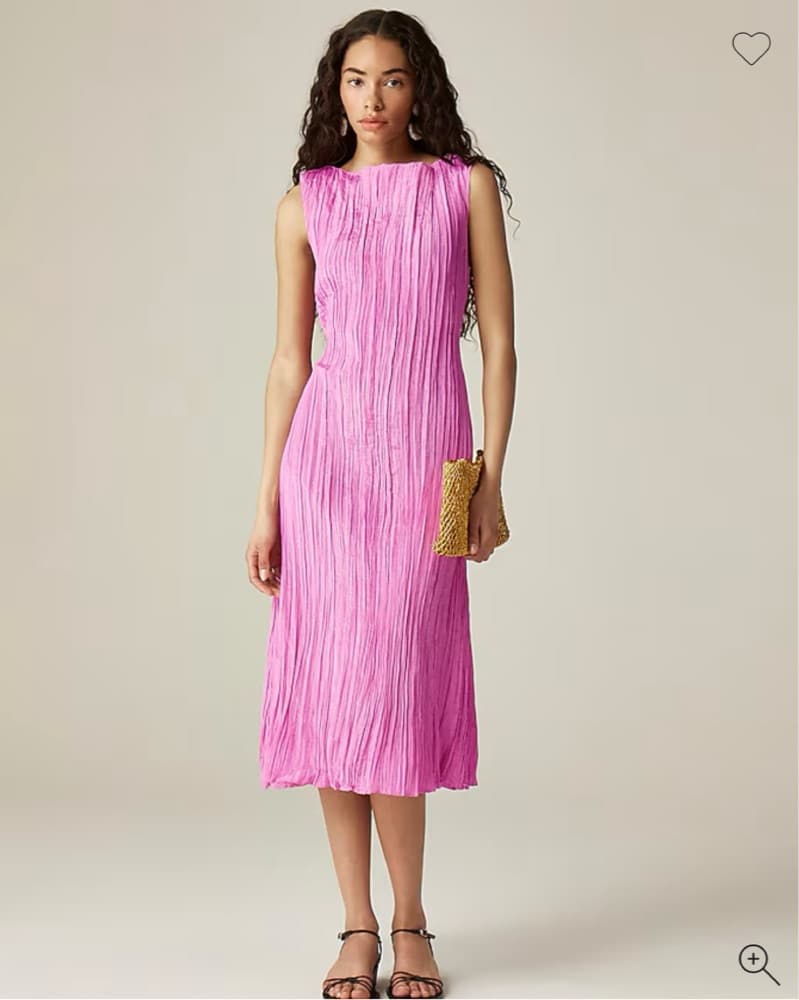 J.Crew Crinkled High-neck Sheath Dress - Image 1