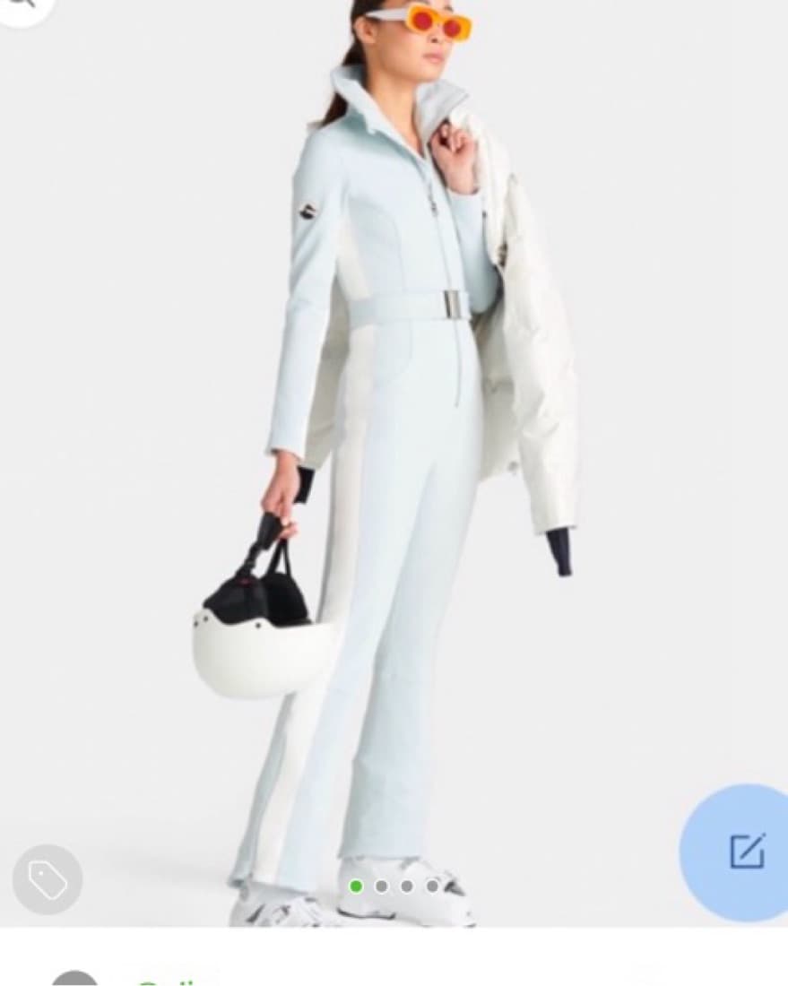Light Blue Cordova Ski Suit  - Image 2