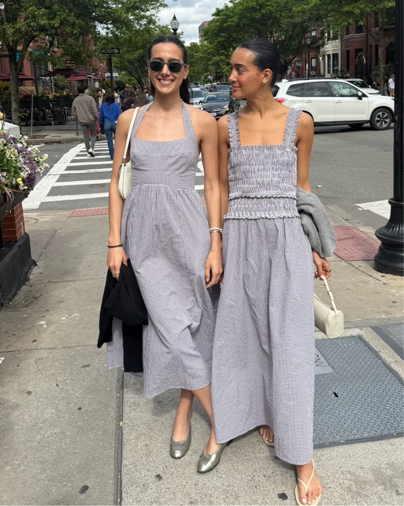 Hill House Gingham Halter Midi Dress  - Image 1
