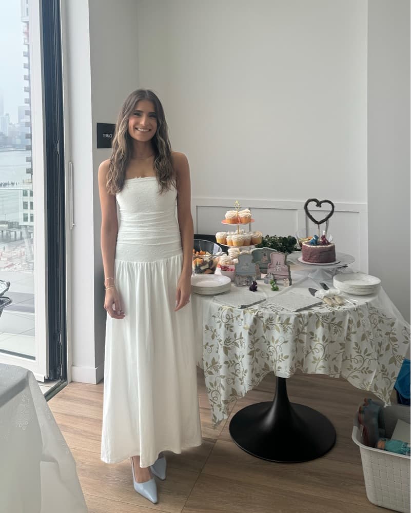 White Bridal Shower Dress - Image 1