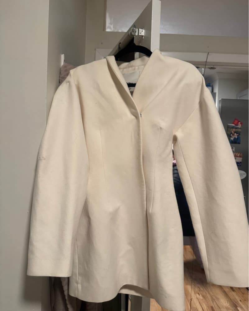 KHY white structural blazer dress - Image 3