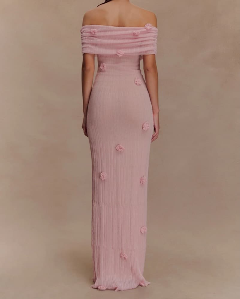 Meshki Brynn Orchid Knit Maxi Dress - Image 2