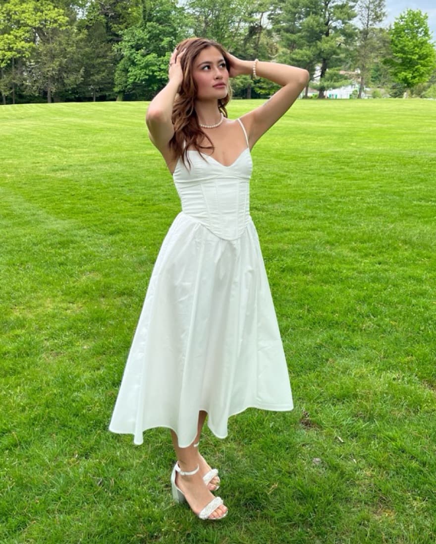 BabyBoo Mariella Midi Dress XS - Ivory - Image 3