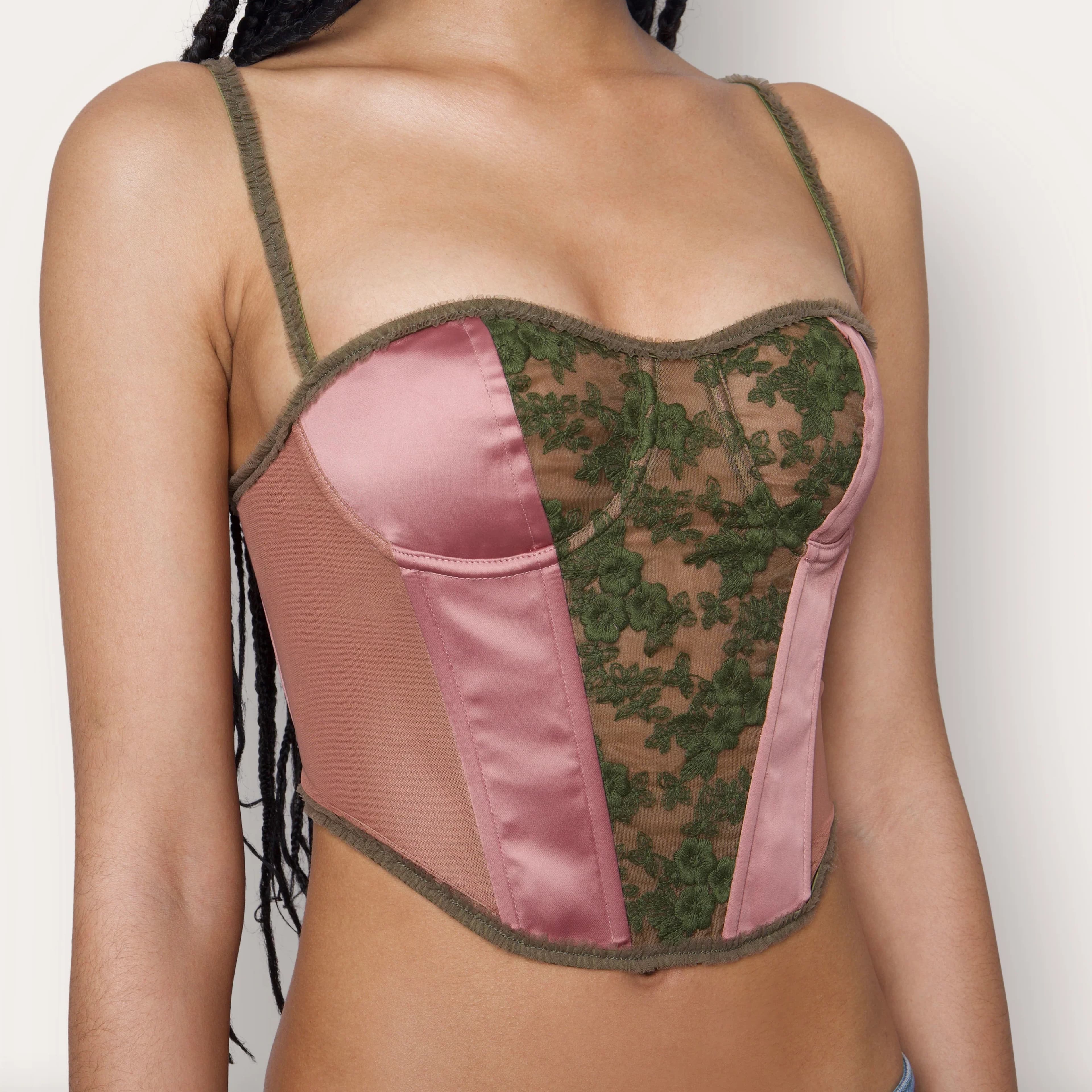 Danielle Guizio Lace Bustier Corset - Image 1