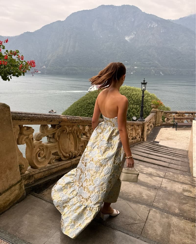 Strapless Wedding Guest Dress - Image 4