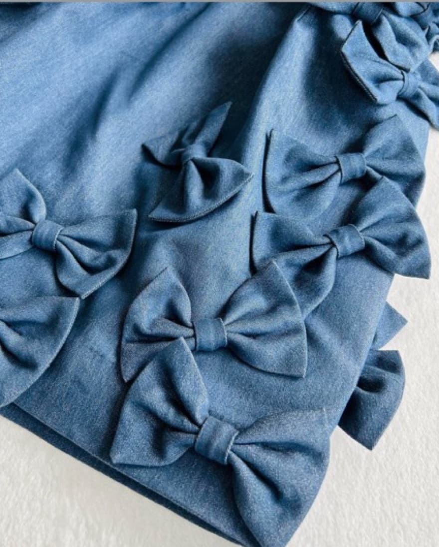 Ultra Mini Denim Bustier Dress - Image 5