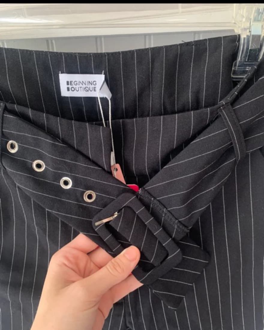 Beginning Boutique Pinstripe Pants - Image 4