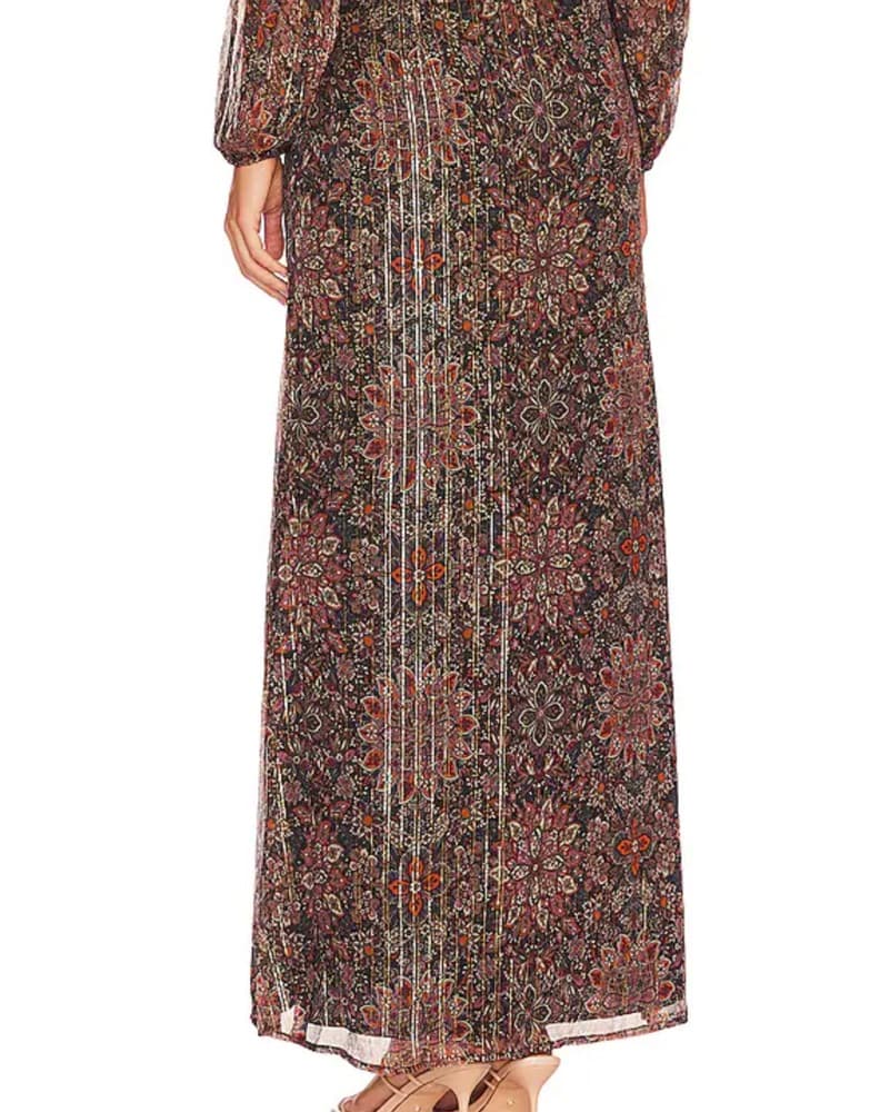 Revolve Metalic Maxi Skirt - Image 3