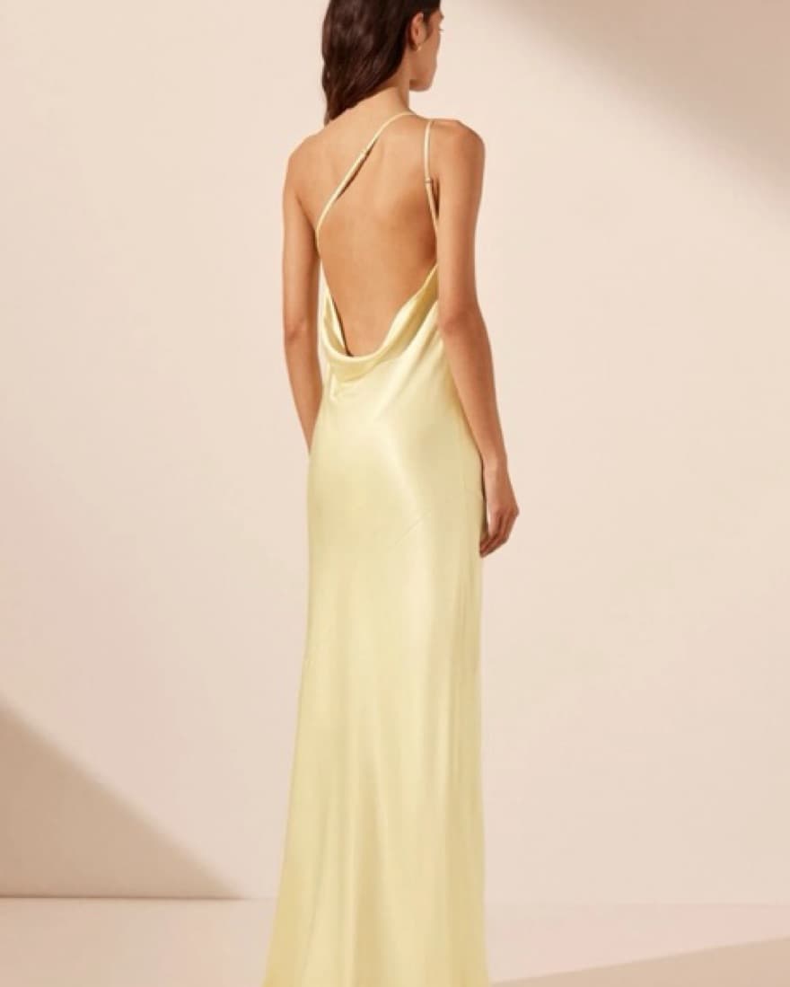 Shona Joy Yellow Lemon Maxi Dress - Image 3