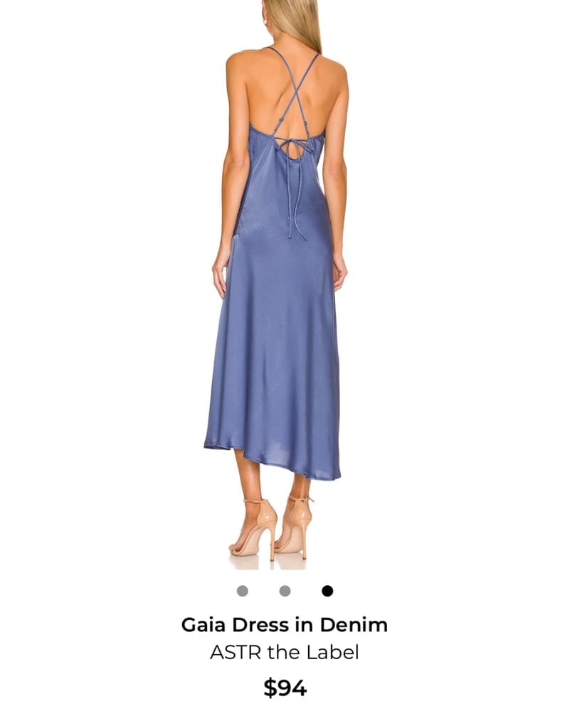 Gaia Dress In Denim - Image 2