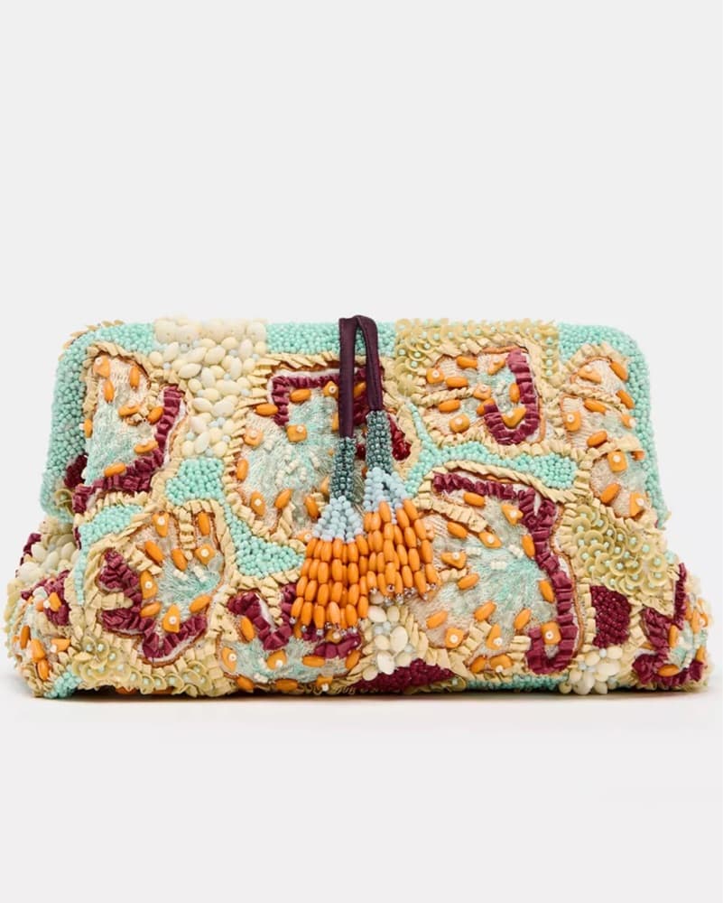 Zara Beaded Clutch - Image 1
