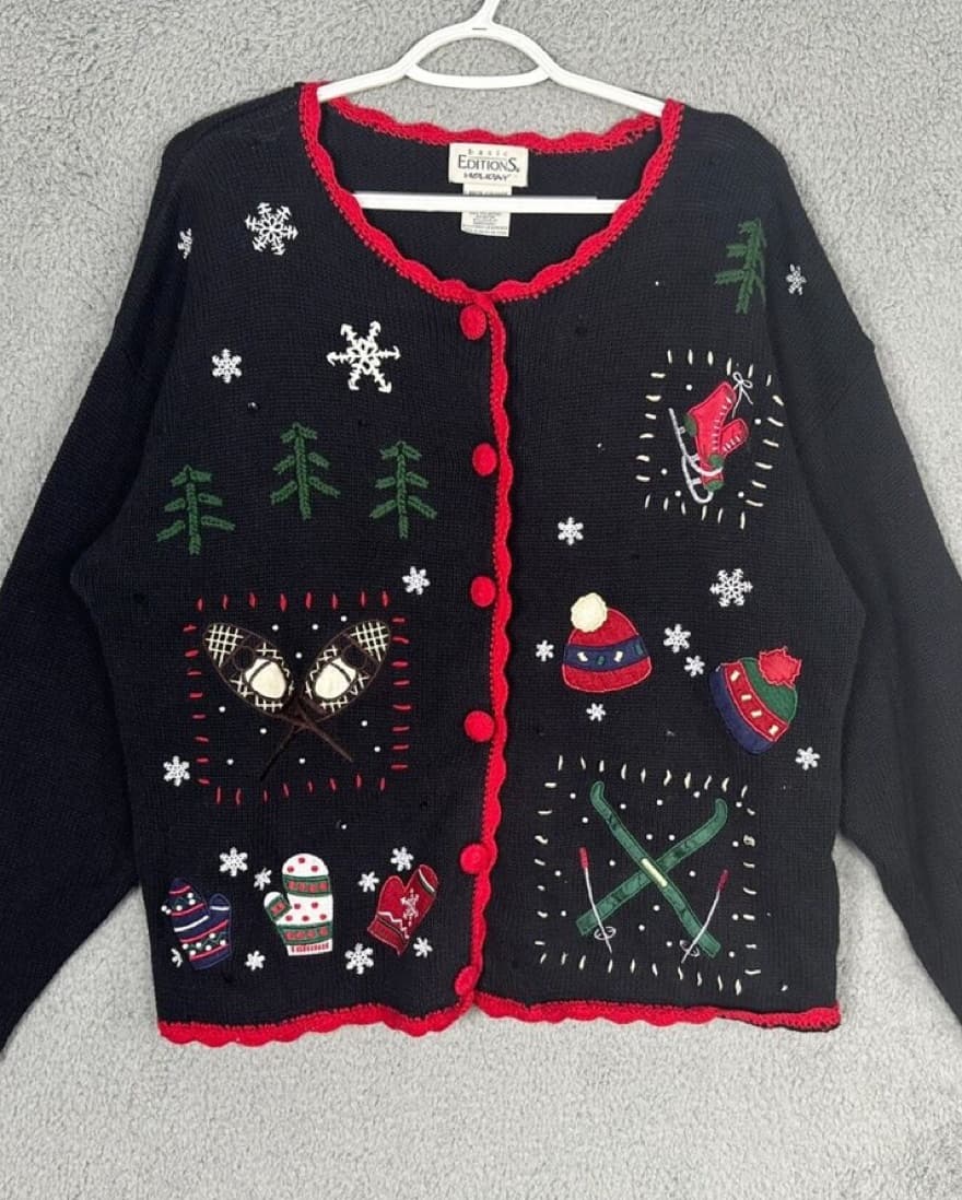 Christmas Cardigan Sweater - Image 1