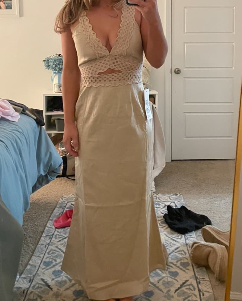 Never Fully Dressed Mimi Dress In Stone - Image 3