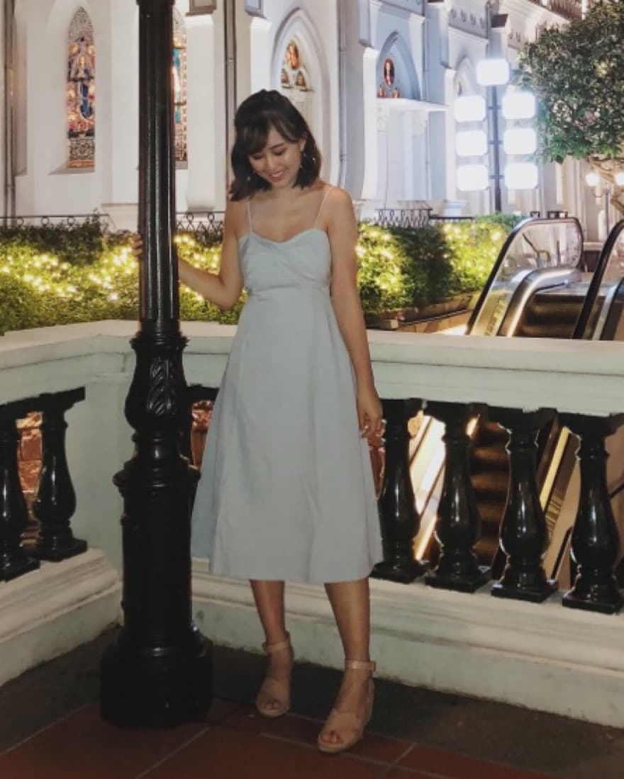 Midi Bow Dress - Image 1