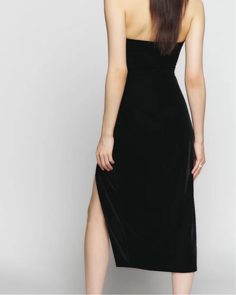 Reformation Camden Velvet Dress - Image 4