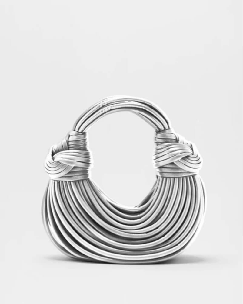 Chic Silver Handbag - Image 1