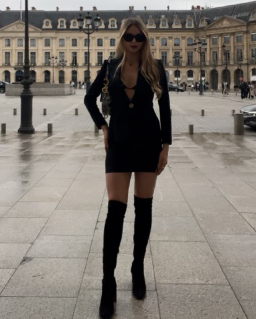 Versace Blazer Skirt Set NYFW - Image 2