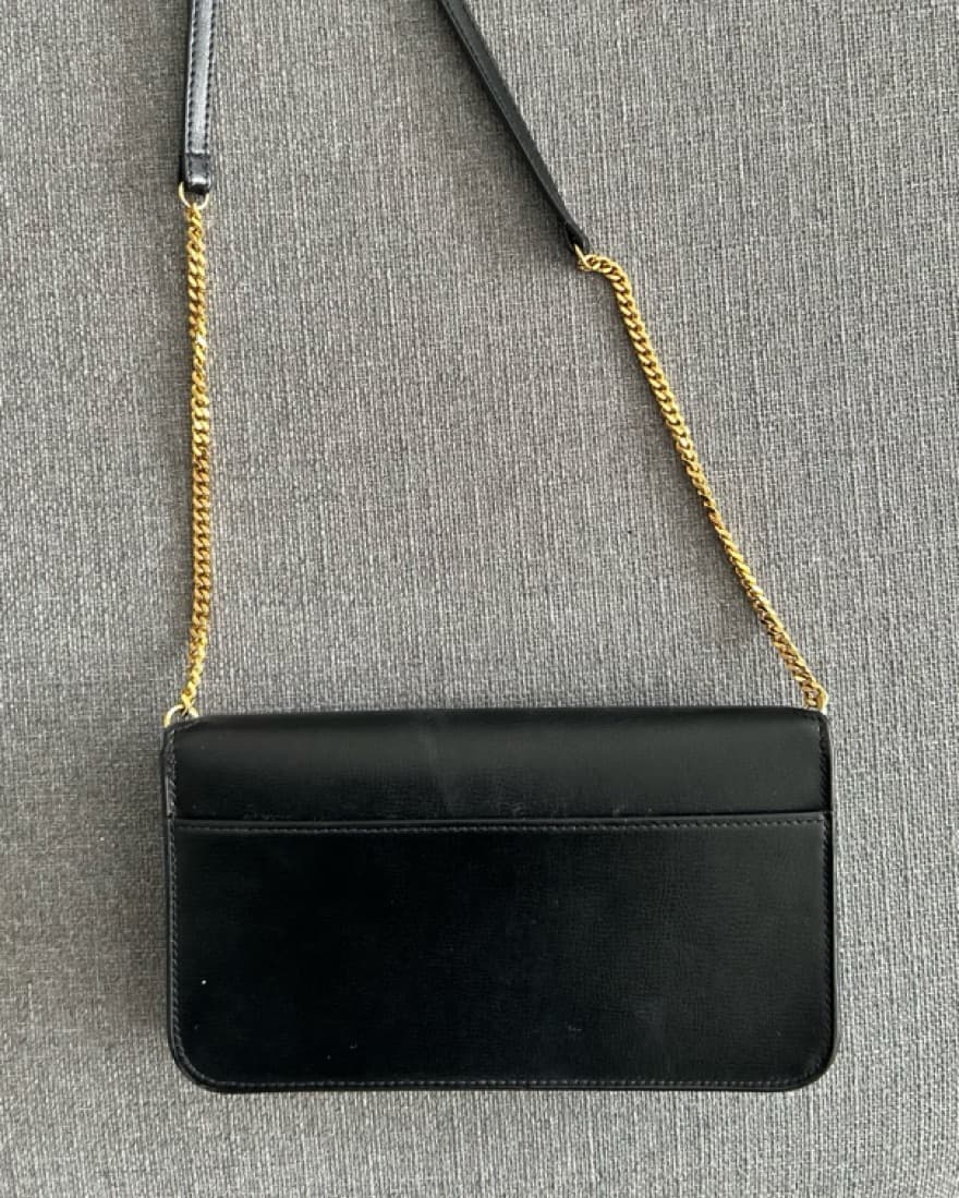 YSL Black Phone Holder Purse - Image 3