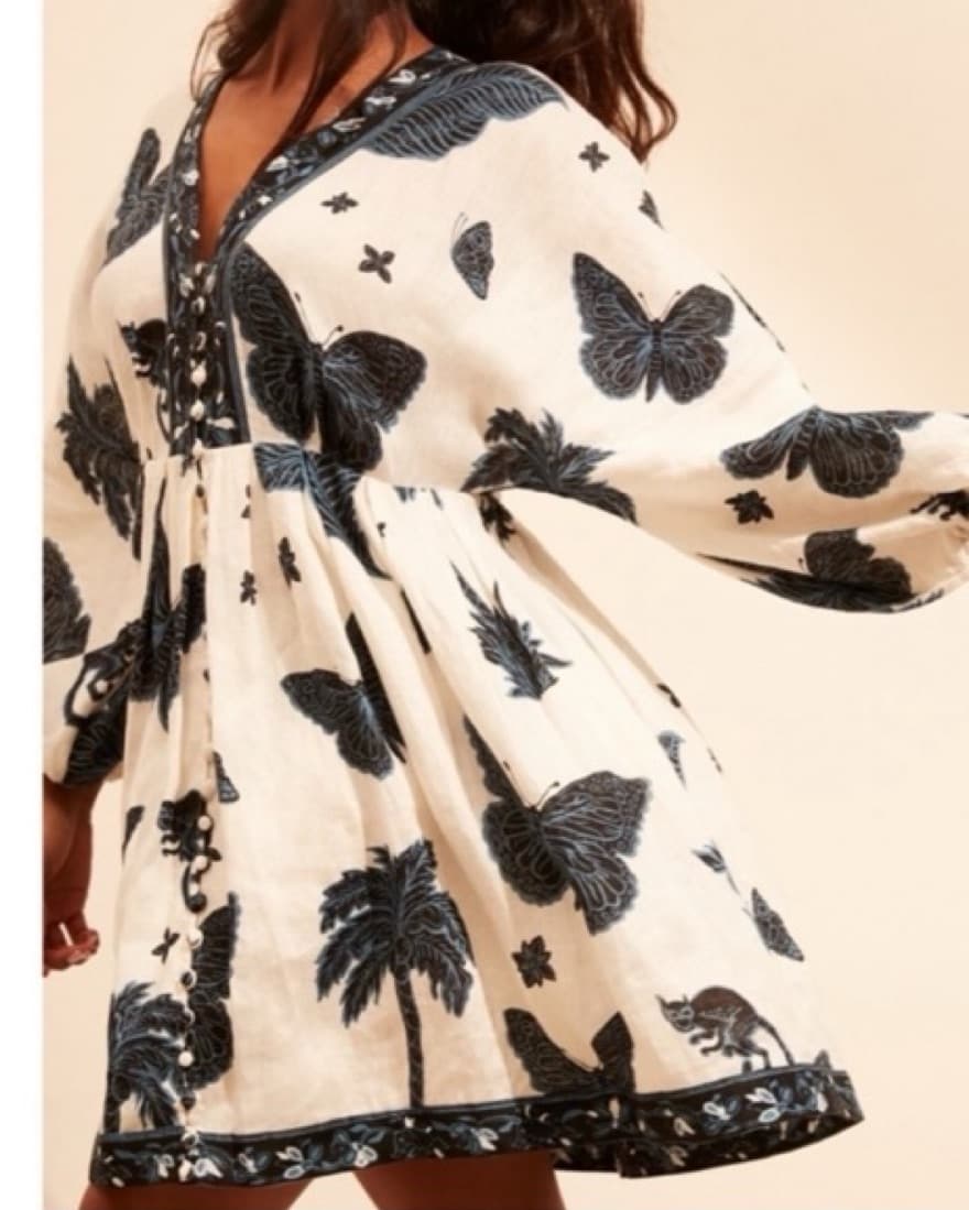 Banana Republic Linen Butterfly Dress - Image 1