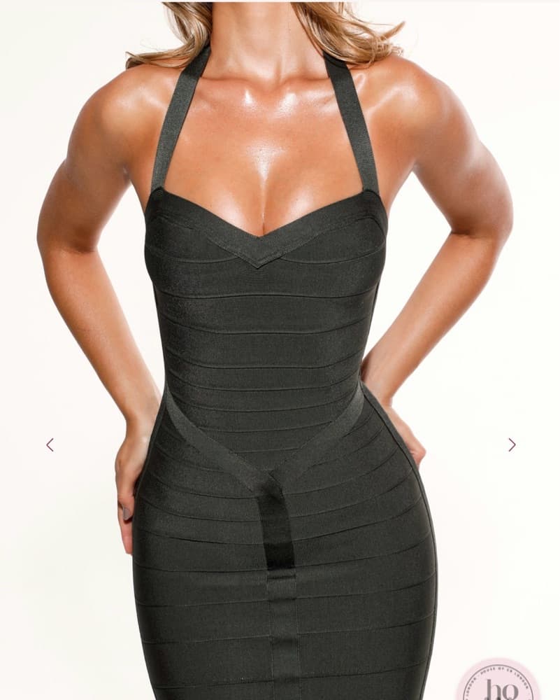 Green House Of CB Bandage Midi Dress - Image 1