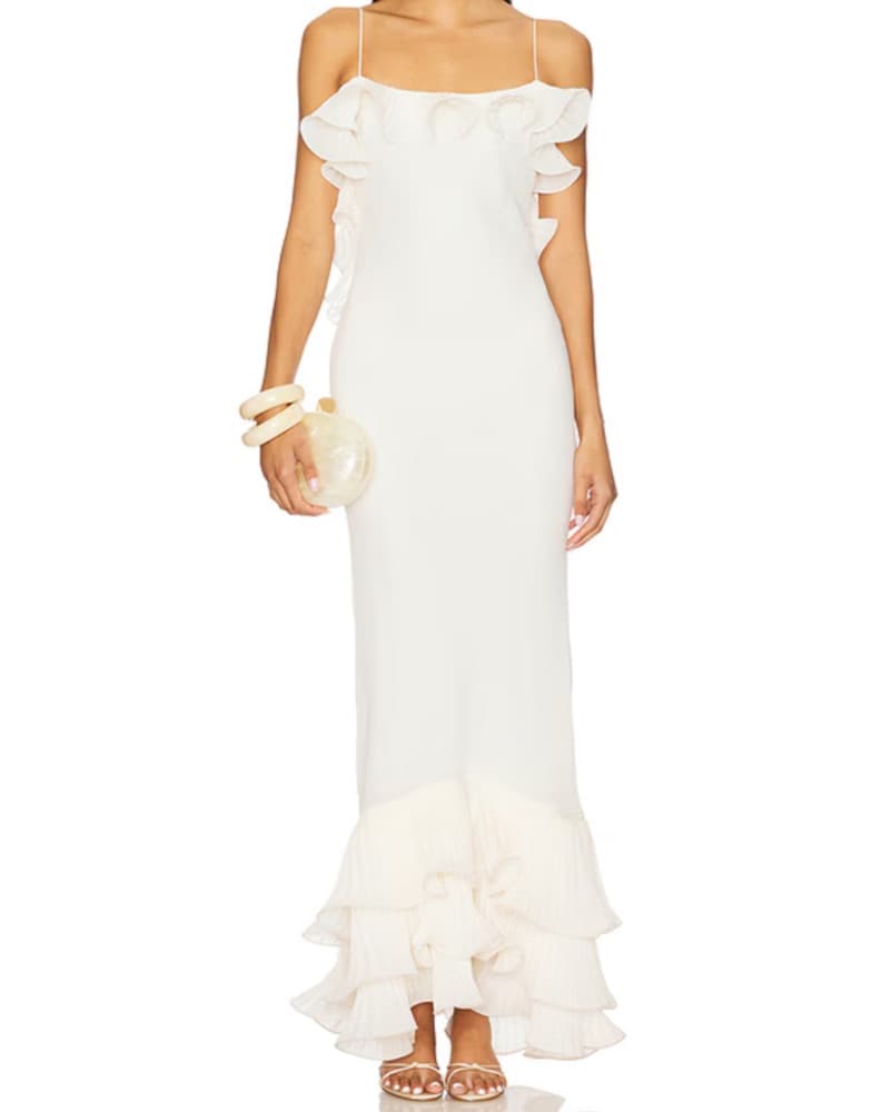 Delfi Collective Delina Dress In White - Image 1