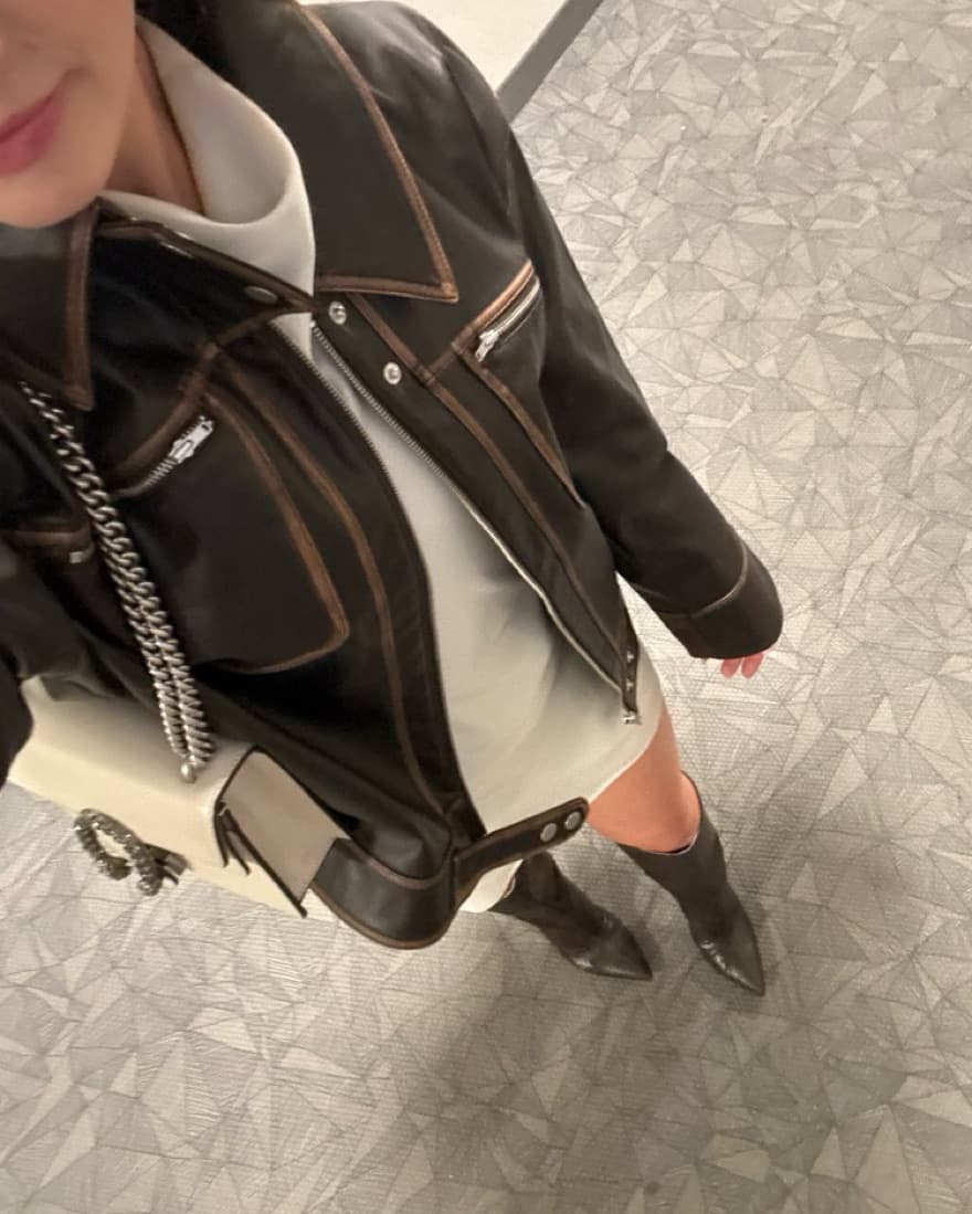 Lovers & Friends Faux Leather Jacket Bro - Image 6