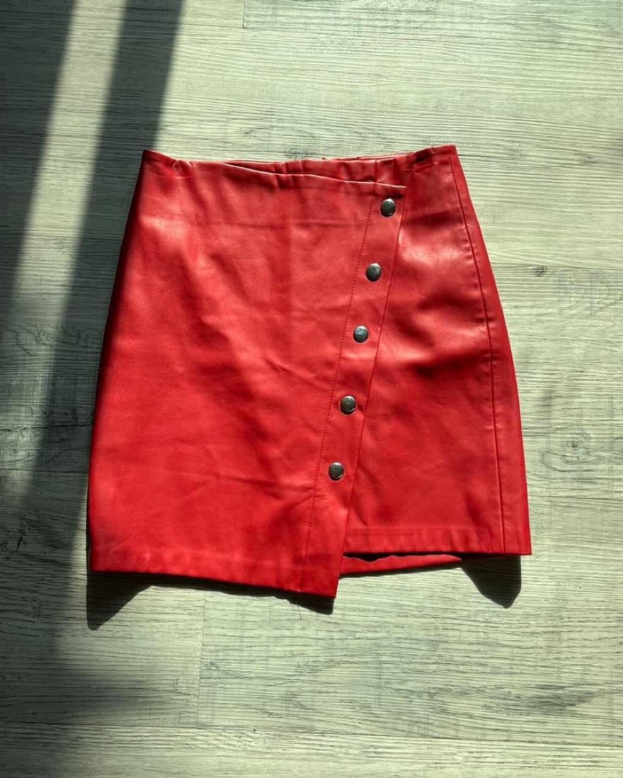 Bershka Faux Leather Mini Skirt  - Image 2