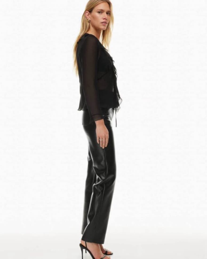 Melina Pant - Faux Leather Jumpsuit - Image 3