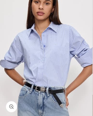 Rhinestone Button Down  - Image 3