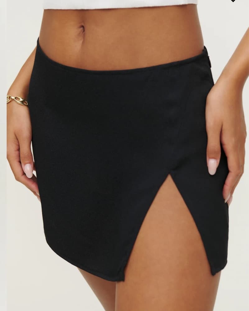 Black Reformation Mini Skirt - Image 3