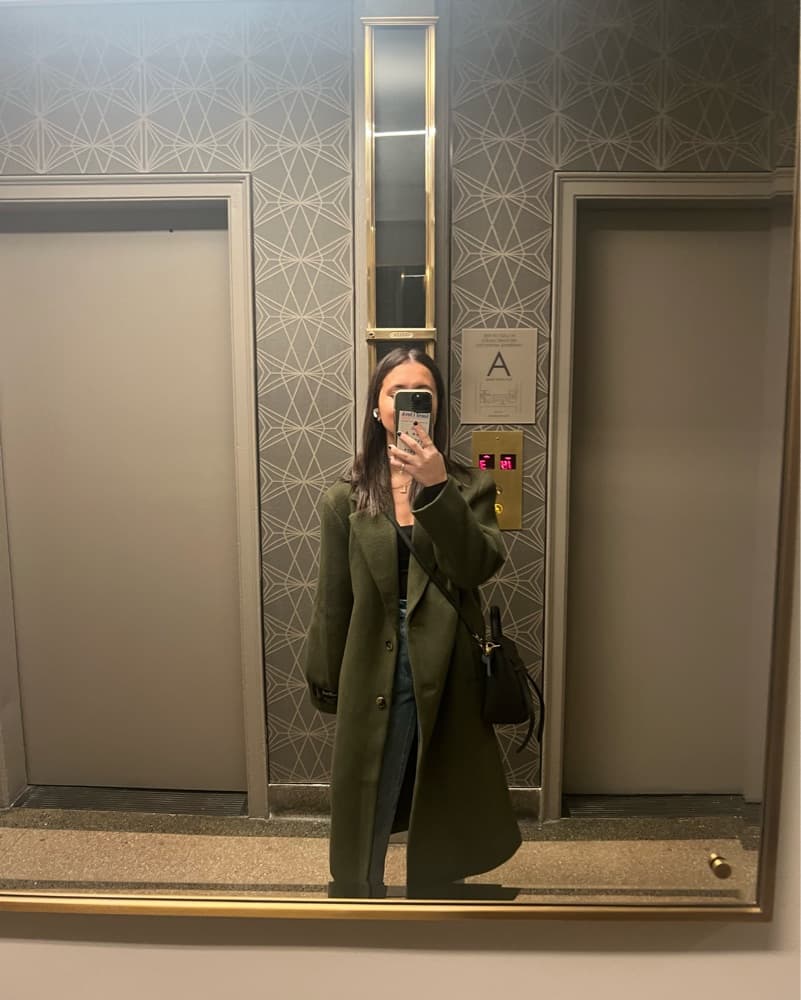 Aritzia Only Coat Limited Edition Green - Image 1