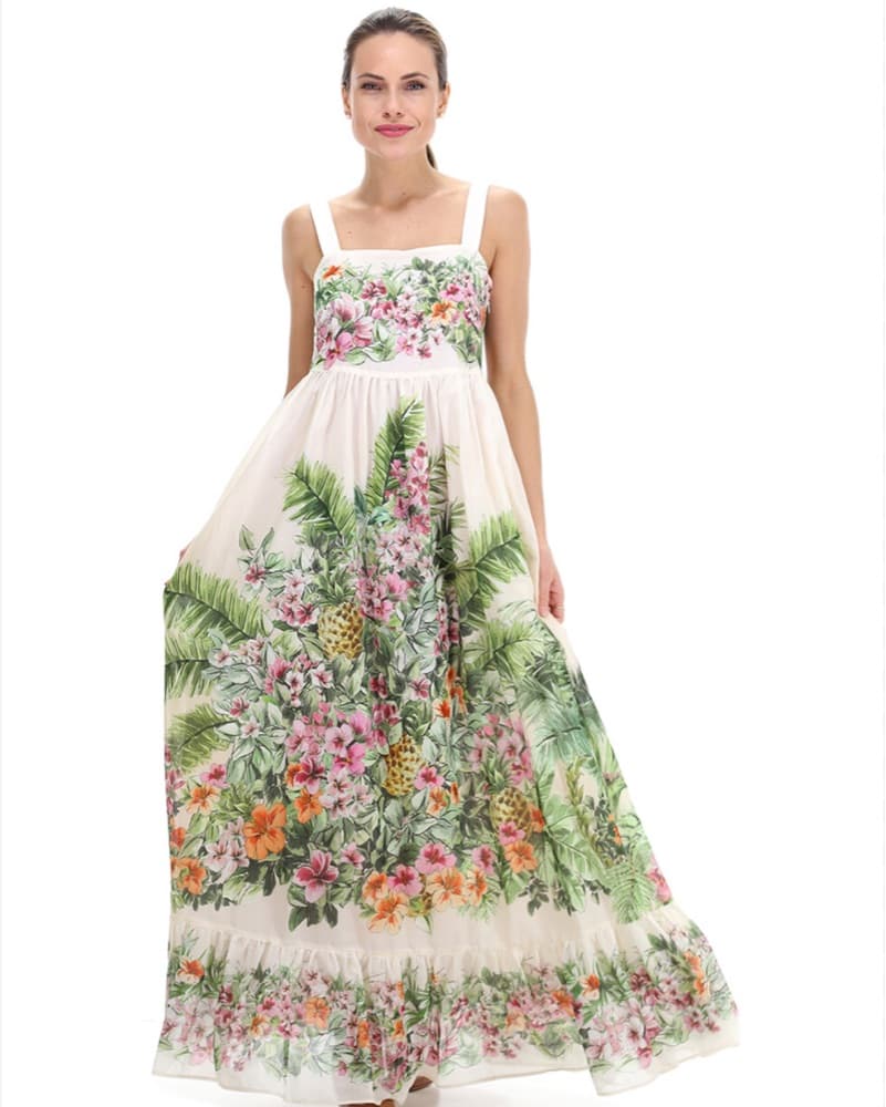 Twinset Tropical Floral Maxi Dress - Image 2