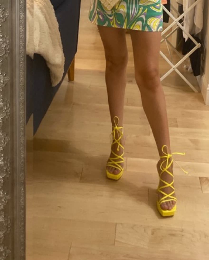 Nine West -Yellow Platform Heel - Image 4
