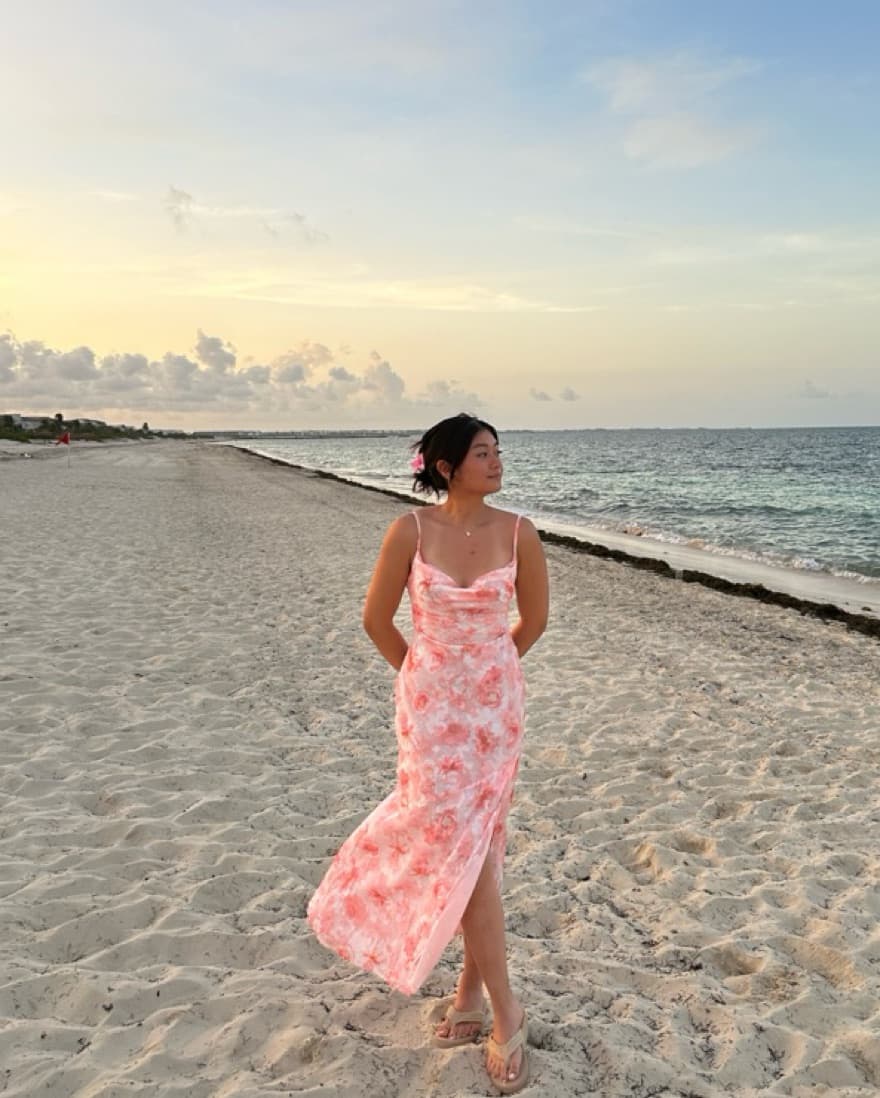 MAFALDE MAXI DRESS PINK - Image 2