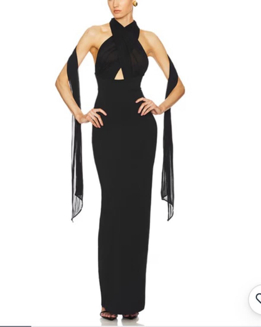 Helsa Black Amber Dress - Image 1