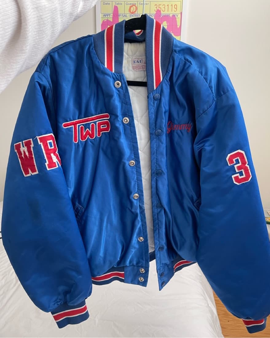 Vintage Football Oversized  Jacket - Image 5