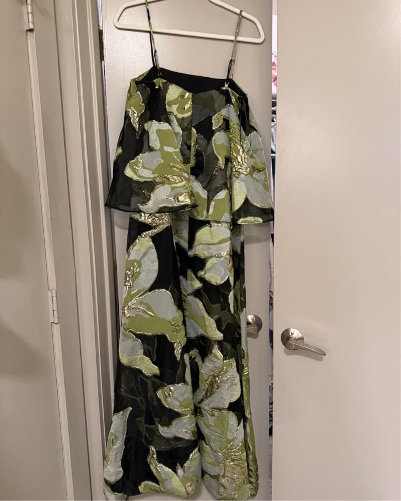 Elliatt Green And Black Maxi  - Image 4