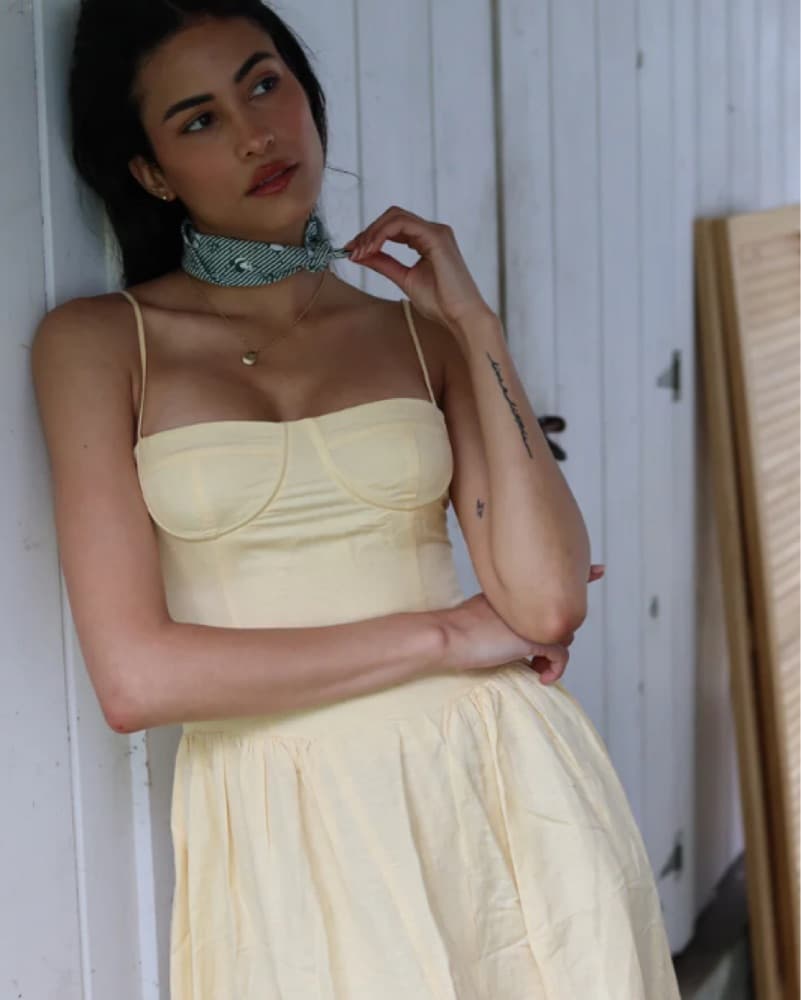 Yellow Midi Dress  - Image 1